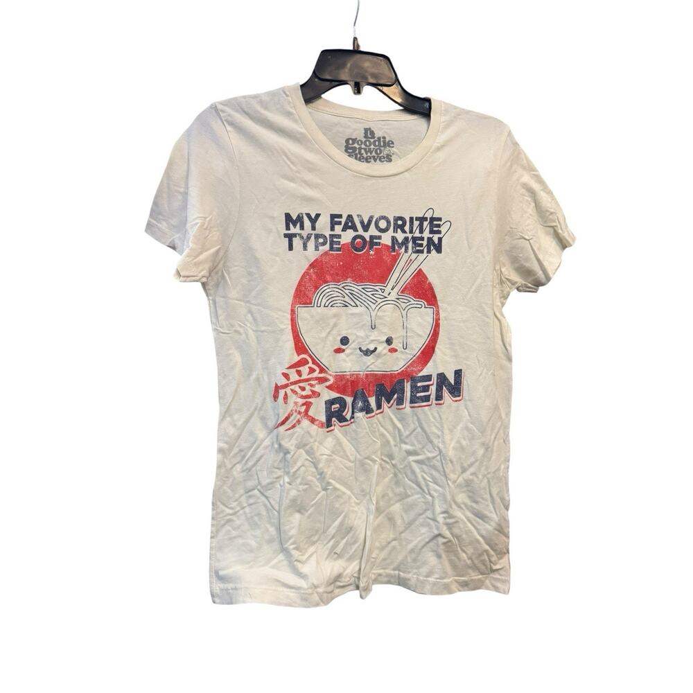 Goodie Two Sleeves My Favorite Type Of Men Ramen Juniors Graphic T Shirt Large